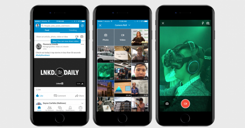 LinkedIn has introduced a new native video feature to its mobile app