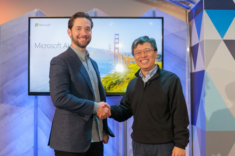 Alexis Ohanian, Reddit’s co-founder and Harry Shum, EVP of Microsoft's AI and Research Group