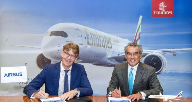 Laurent Negre, Vice President Customer Services Africa and Middle East at Airbus and Ahmed Safa, Head of Emirates Engineering.